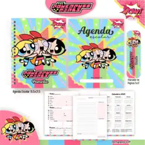 Agenda escolar de colección animada