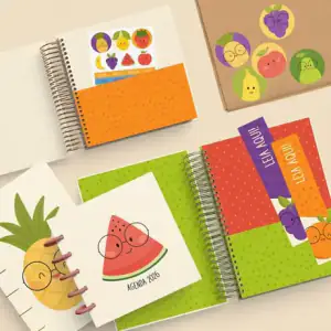 Colección de frutas ilustradas