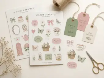 Stickers y tags imprimibles